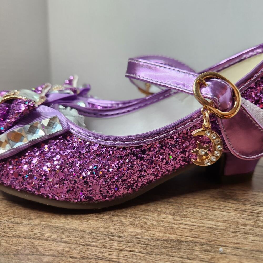 Little girls sparkley heels purple. RIDICULOUSLY cute! Size 10 - Picture 10 of 12